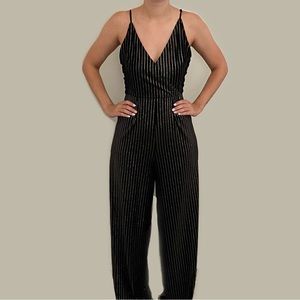 Flying Tomato | Striped Jumpsuit | Size Small